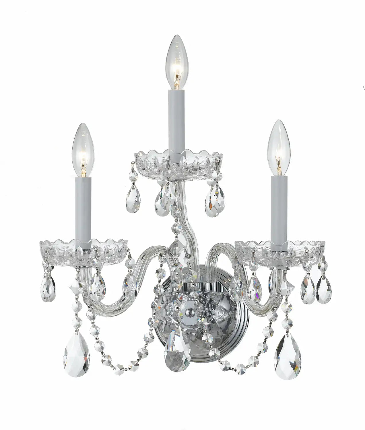 CRYSTORAMA, TRADITIONAL CRYSTAL SWAROVSKI STRASS SCONCE, WALL SCONCES