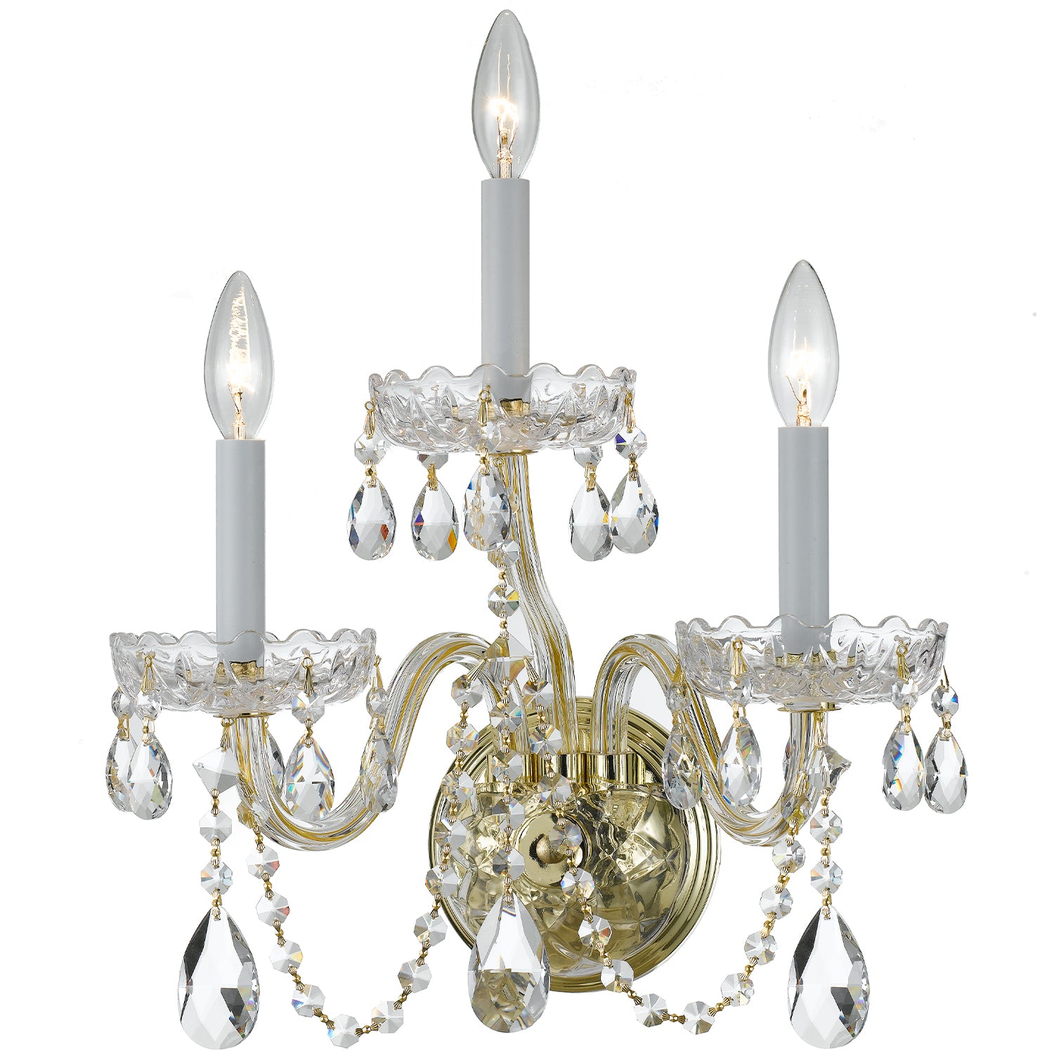 CRYSTORAMA, TRADITIONAL CRYSTAL SCONCE, WALL SCONCES