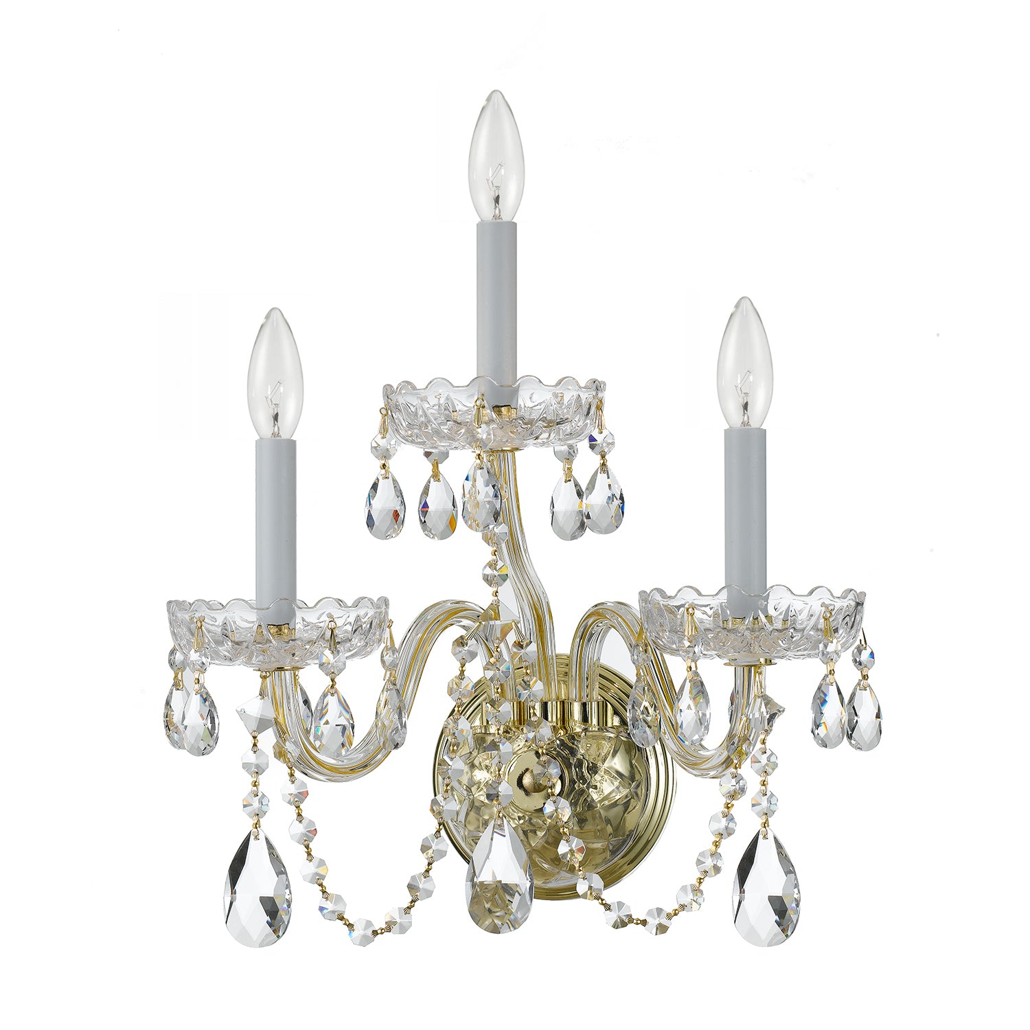 CRYSTORAMA, TRADITIONAL CRYSTAL SCONCE, WALL SCONCES