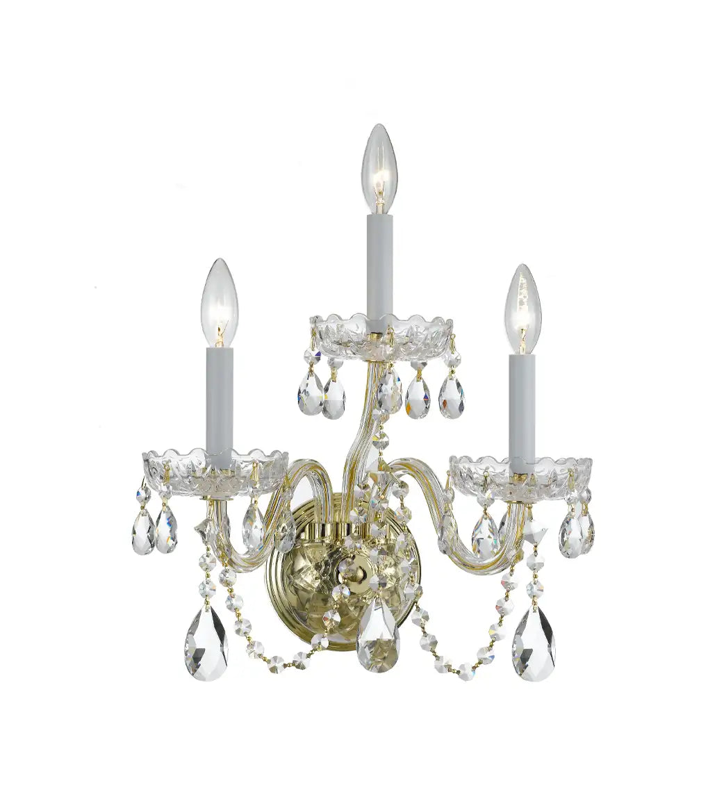 CRYSTORAMA, TRADITIONAL CRYSTAL SCONCE, WALL SCONCES