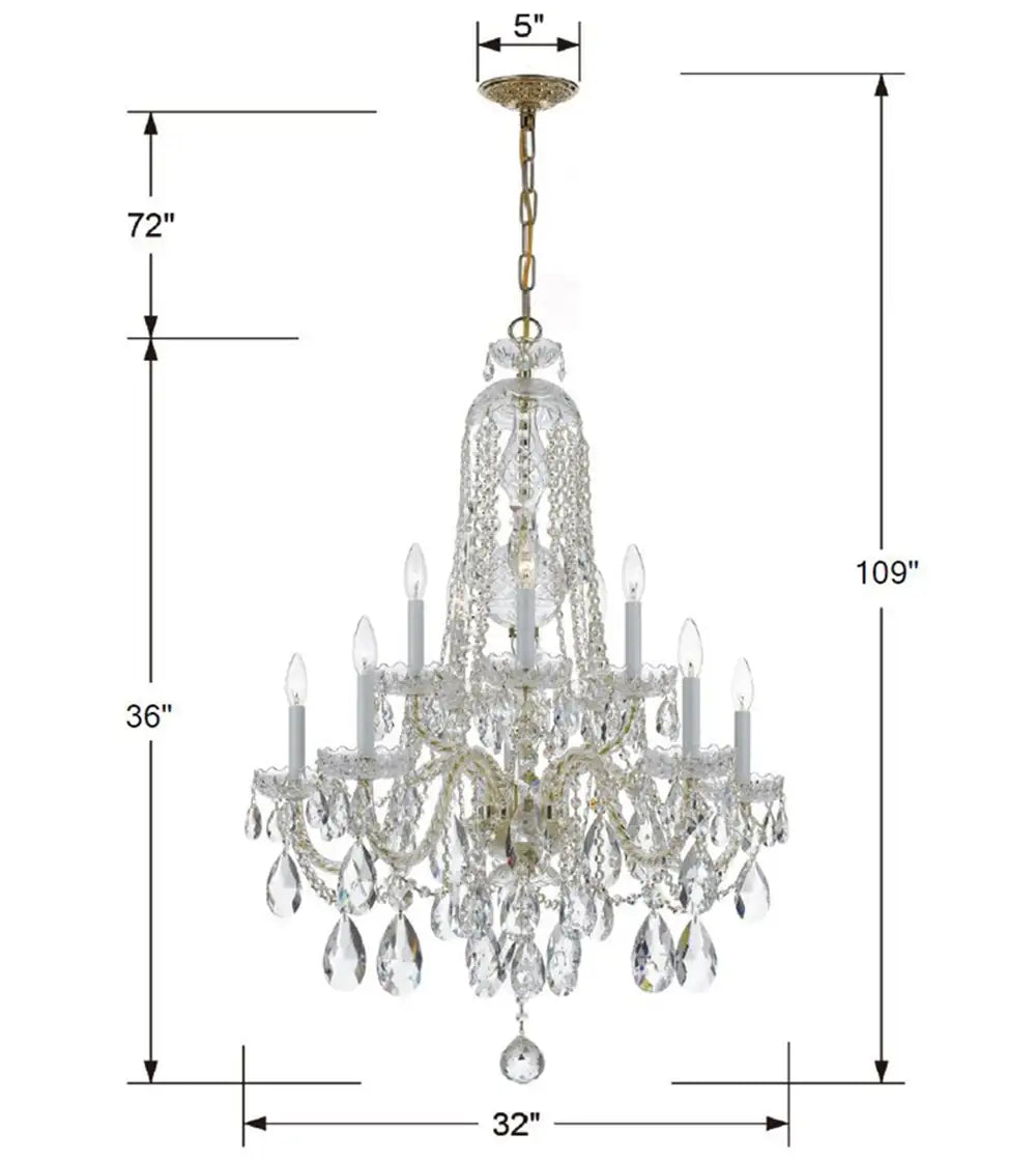 CRYSTORAMA, TRADITIONAL CRYSTAL CHANDELIER, CHANDELIER LIGHT