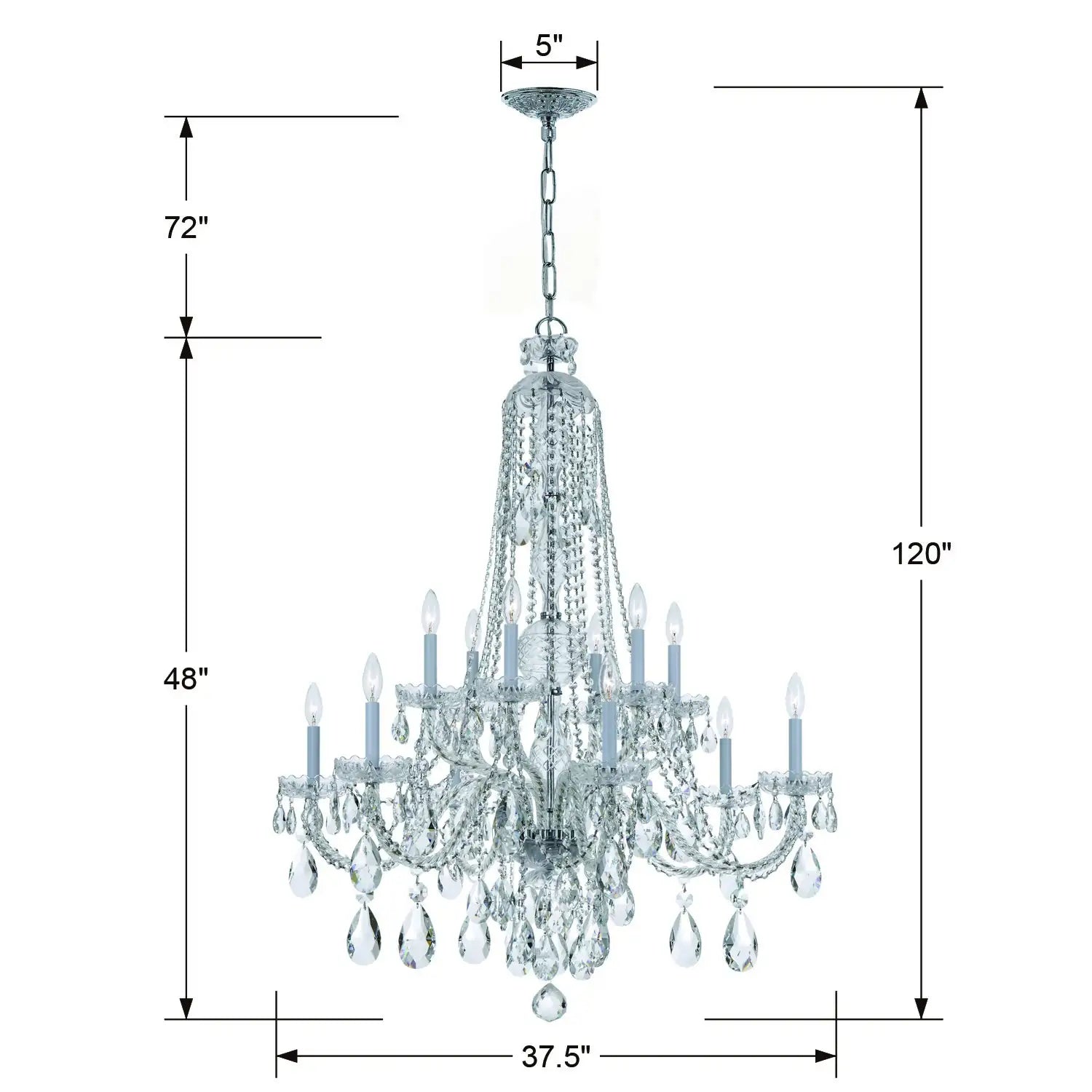 CRYSTORAMA, TRADITIONAL CRYSTAL CHANDELIER, CHANDELIER LIGHT