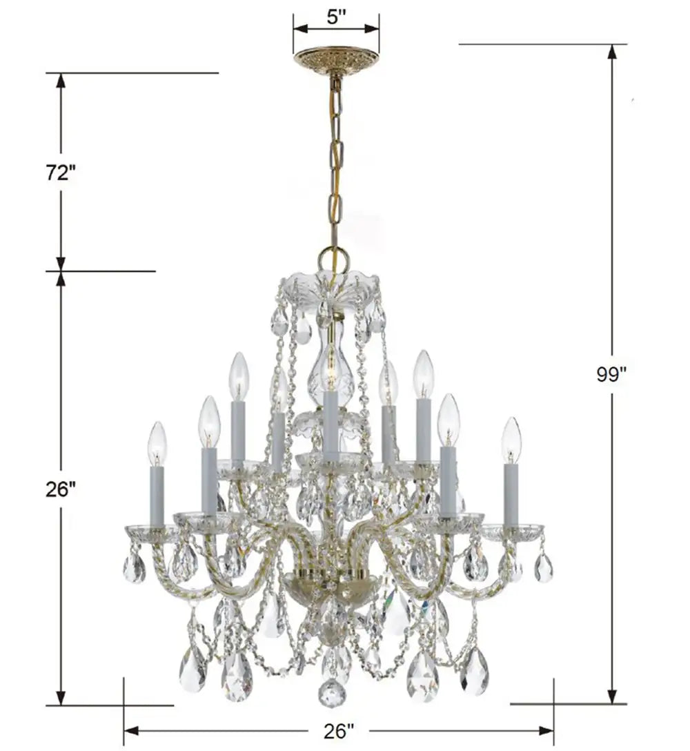 CRYSTORAMA, TRADITIONAL CRYSTAL CHANDELIER, CHANDELIER LIGHT