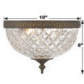 CRYSTORAMA, CRYSTORAMA CRYSTAL FLUSH MOUNT, FLUSH MOUNT CEILING LIGHTS