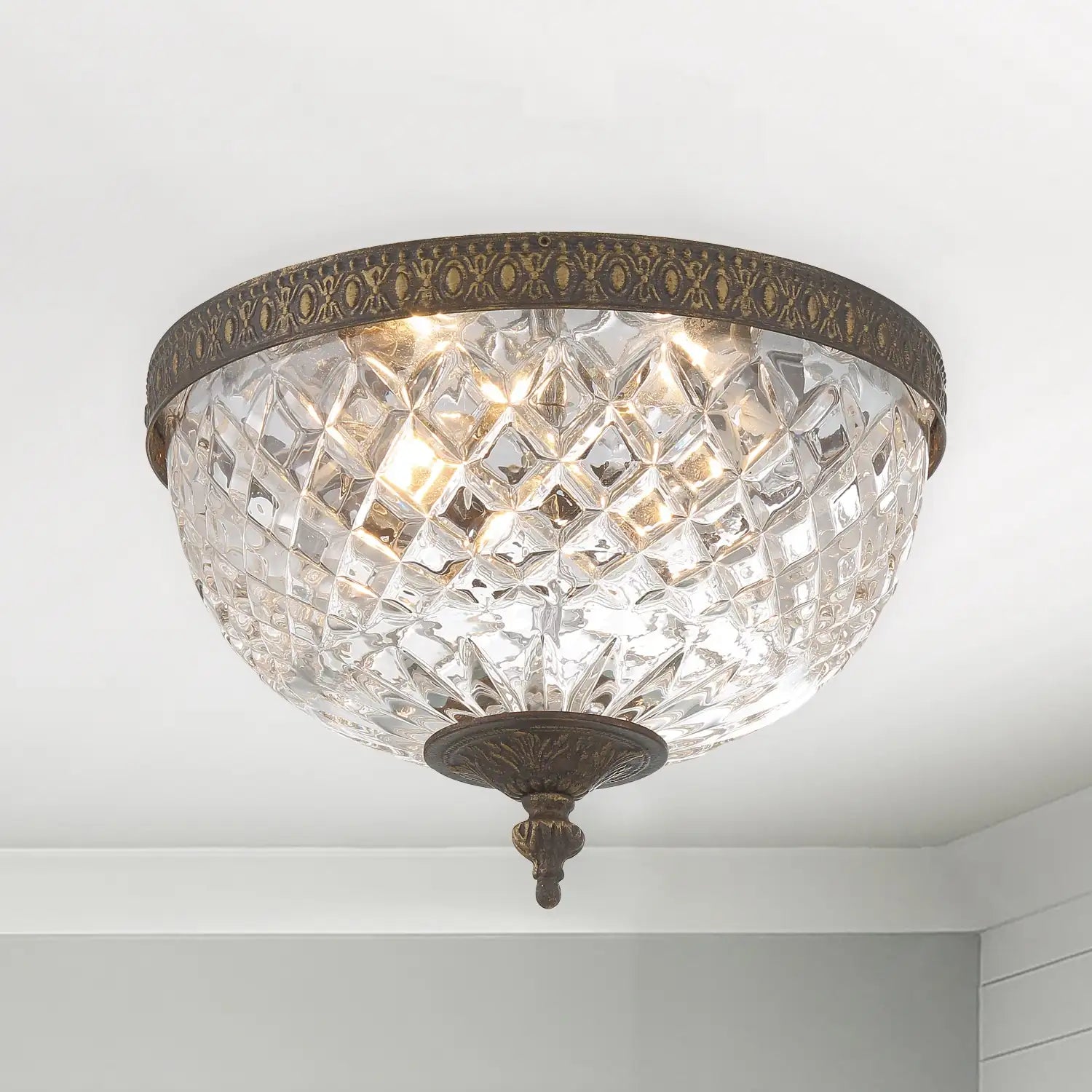 CRYSTORAMA, CRYSTORAMA CRYSTAL FLUSH MOUNT, FLUSH MOUNT CEILING LIGHTS