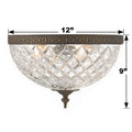 CRYSTORAMA, CRYSTORAMA CRYSTAL FLUSH MOUNT, FLUSH MOUNT CEILING LIGHTS