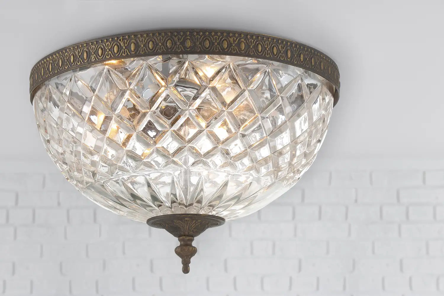 CRYSTORAMA, CRYSTORAMA CRYSTAL FLUSH MOUNT, FLUSH MOUNT CEILING LIGHTS