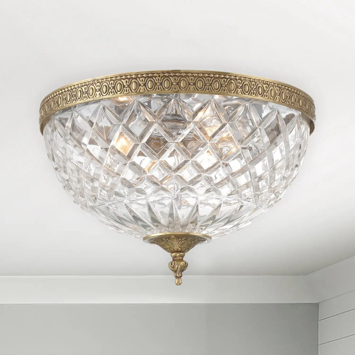 CRYSTORAMA, CRYSTORAMA CRYSTAL FLUSH MOUNT, FLUSH MOUNT CEILING LIGHTS