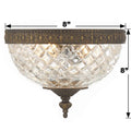 CRYSTORAMA, CRYSTORAMA CRYSTAL FLUSH MOUNT, FLUSH MOUNT CEILING LIGHTS