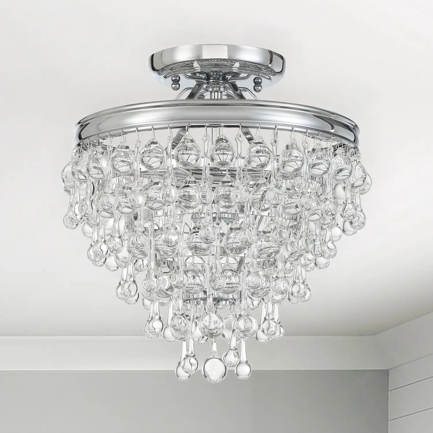 CRYSTORAMA, CALYPSO SEMI FLUSH MOUNT, FLUSH MOUNT CEILING LIGHTS