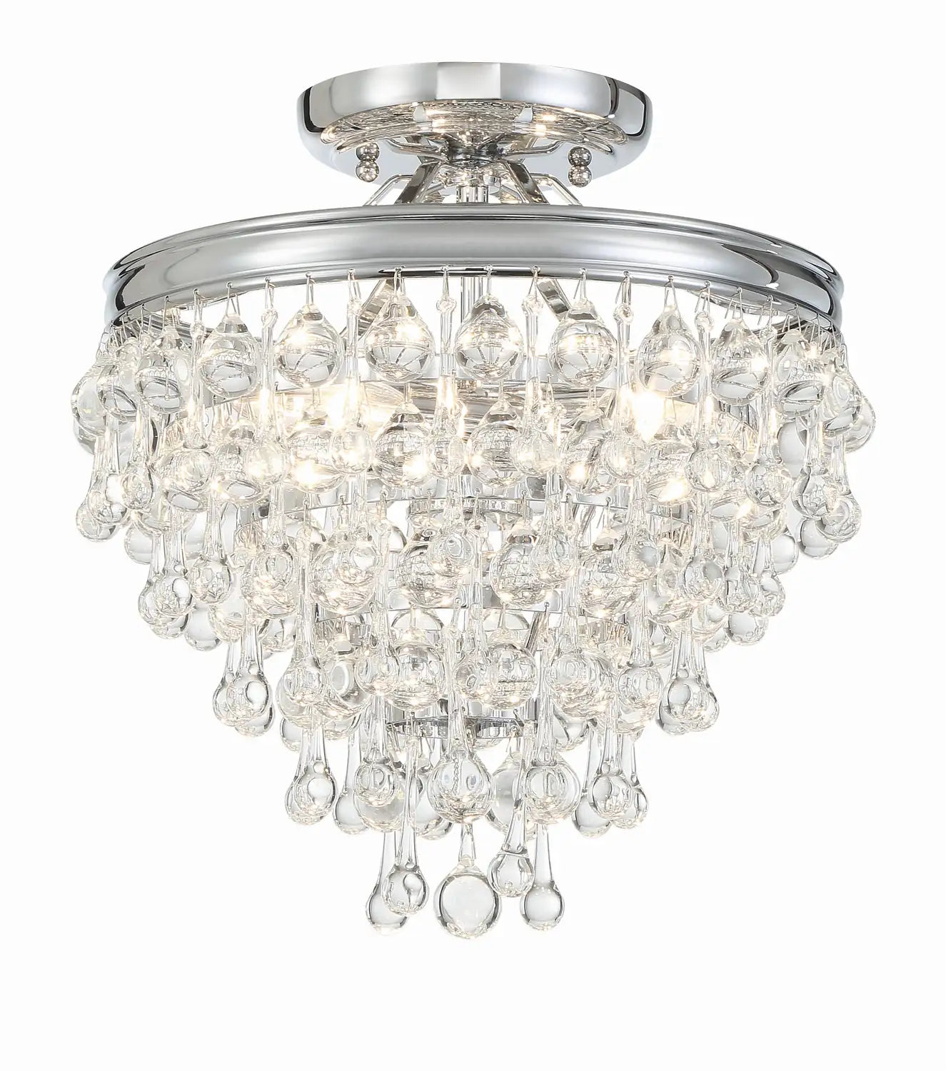 CRYSTORAMA, CALYPSO SEMI FLUSH MOUNT, FLUSH MOUNT CEILING LIGHTS