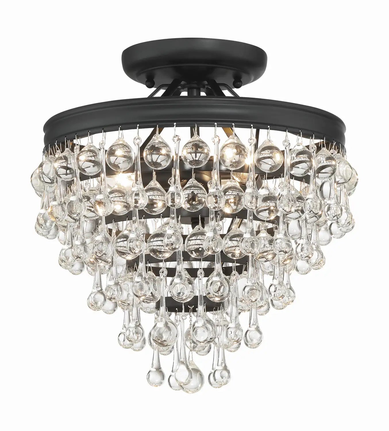 CRYSTORAMA, CALYPSO SEMI FLUSH MOUNT, FLUSH MOUNT CEILING LIGHTS
