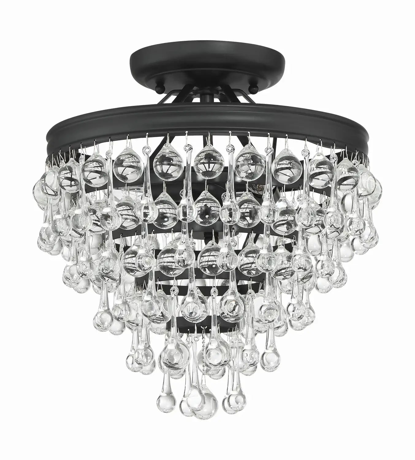 CRYSTORAMA, CALYPSO SEMI FLUSH MOUNT, FLUSH MOUNT CEILING LIGHTS