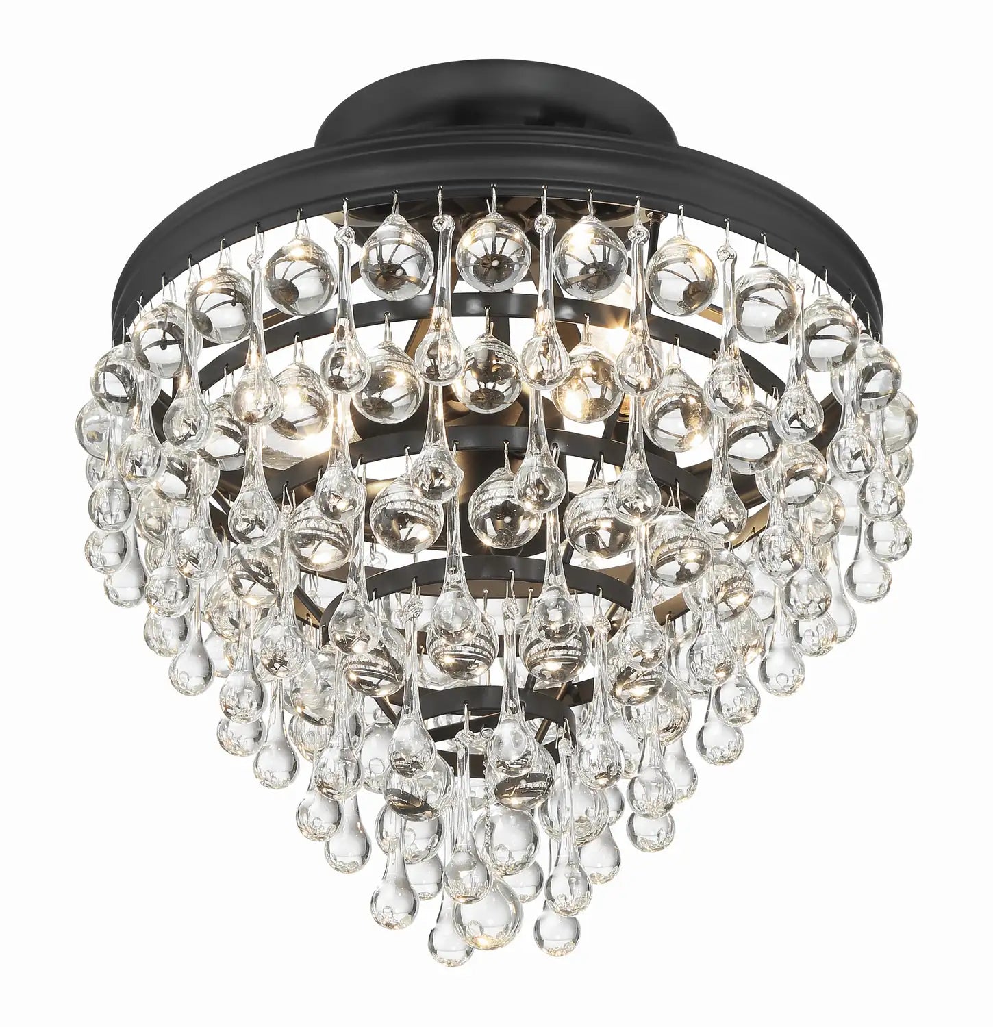 CRYSTORAMA, CALYPSO SEMI FLUSH MOUNT, FLUSH MOUNT CEILING LIGHTS