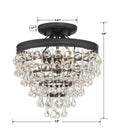 CRYSTORAMA, CALYPSO SEMI FLUSH MOUNT, FLUSH MOUNT CEILING LIGHTS