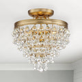CRYSTORAMA, CALYPSO SEMI FLUSH MOUNT, FLUSH MOUNT CEILING LIGHTS