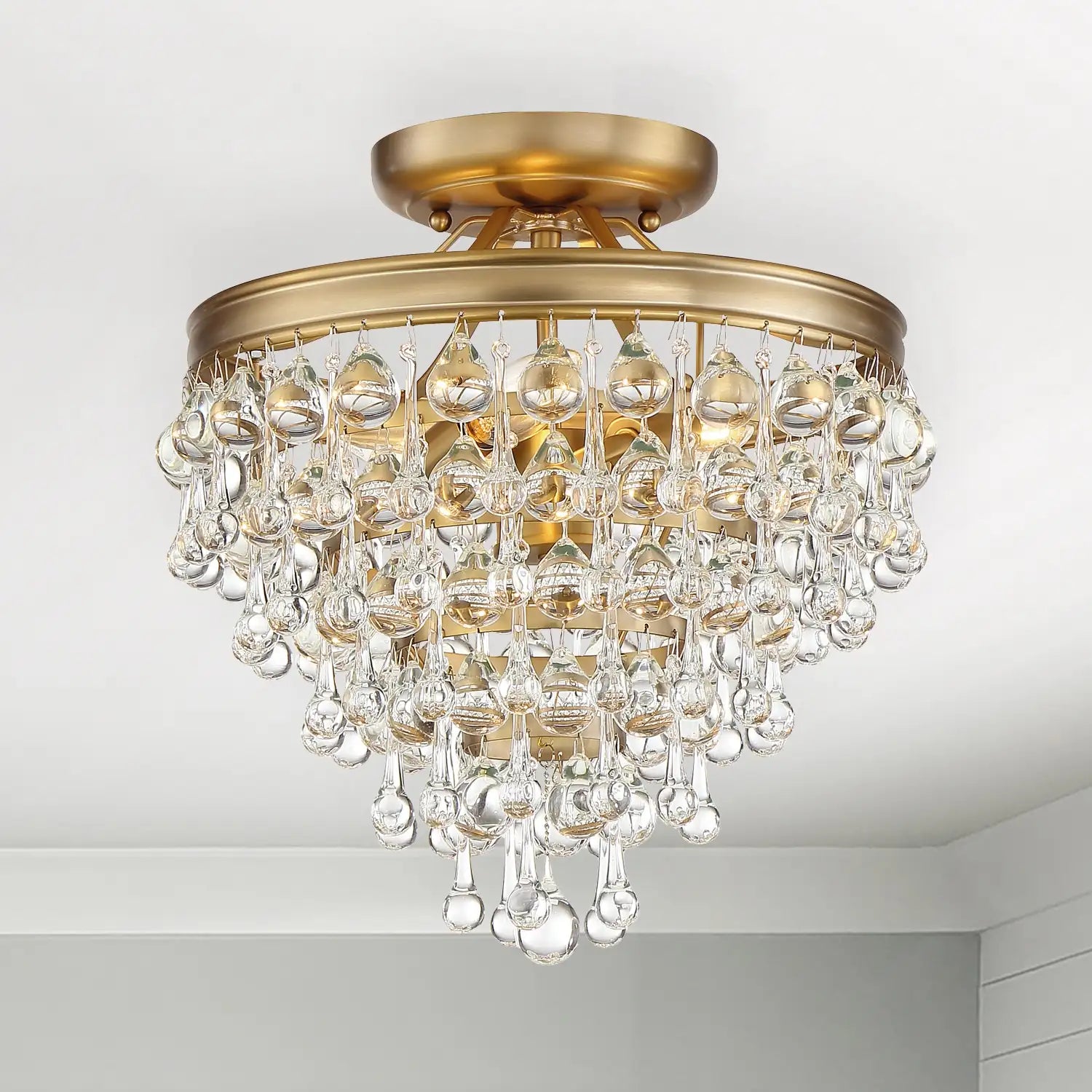 CRYSTORAMA, CALYPSO SEMI FLUSH MOUNT, FLUSH MOUNT CEILING LIGHTS