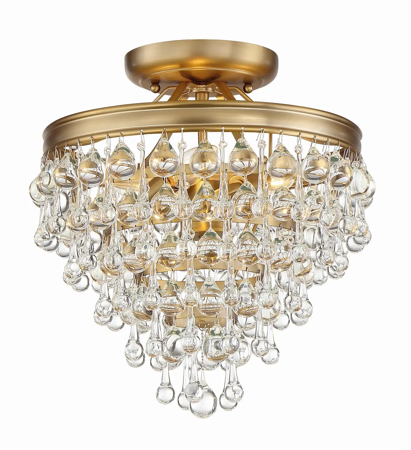 CRYSTORAMA, CALYPSO SEMI FLUSH MOUNT, FLUSH MOUNT CEILING LIGHTS