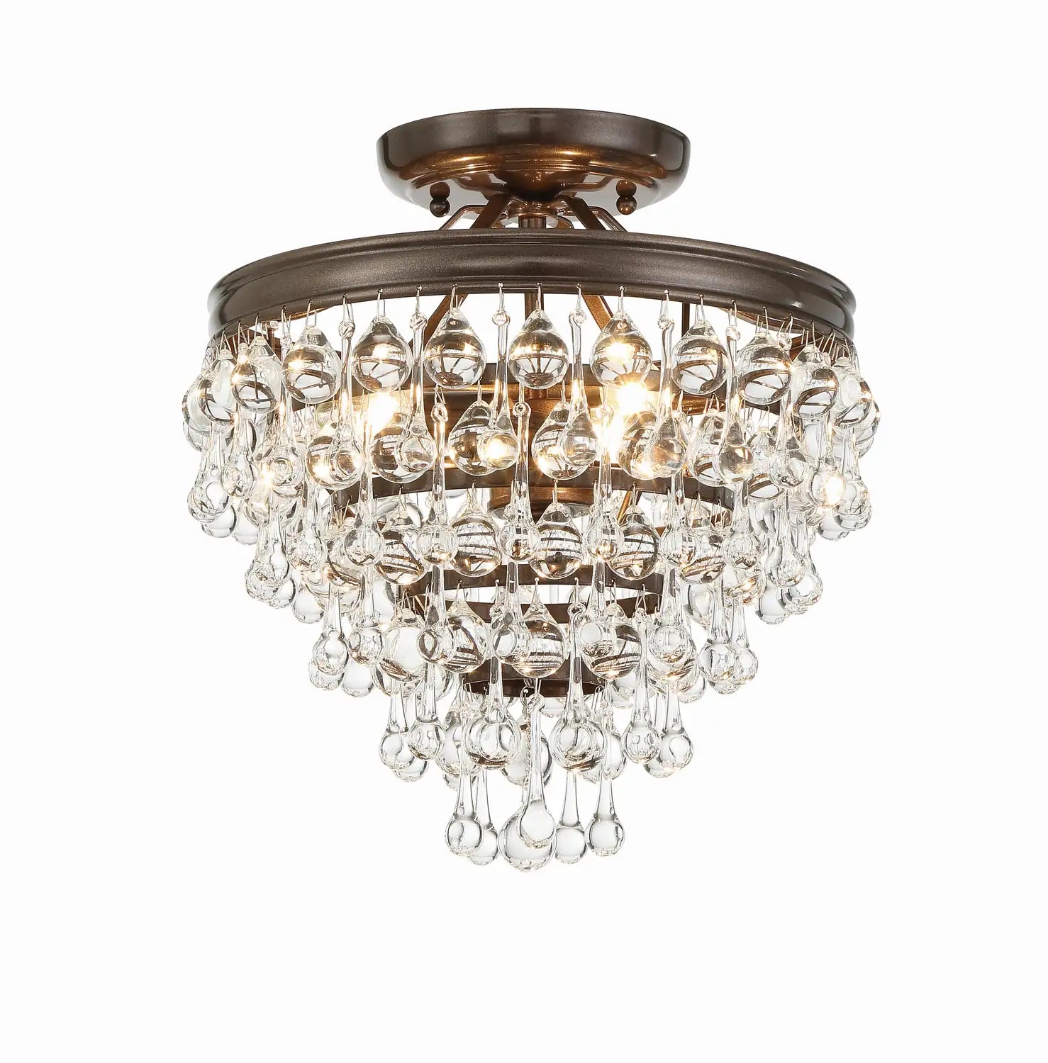 CRYSTORAMA, CALYPSO SEMI FLUSH MOUNT, FLUSH MOUNT CEILING LIGHTS