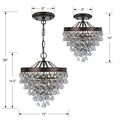 CRYSTORAMA, CALYPSO SEMI FLUSH MOUNT, FLUSH MOUNT CEILING LIGHTS