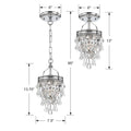CRYSTORAMA, CALYPSO SEMI FLUSH MOUNT, FLUSH MOUNT CEILING LIGHTS