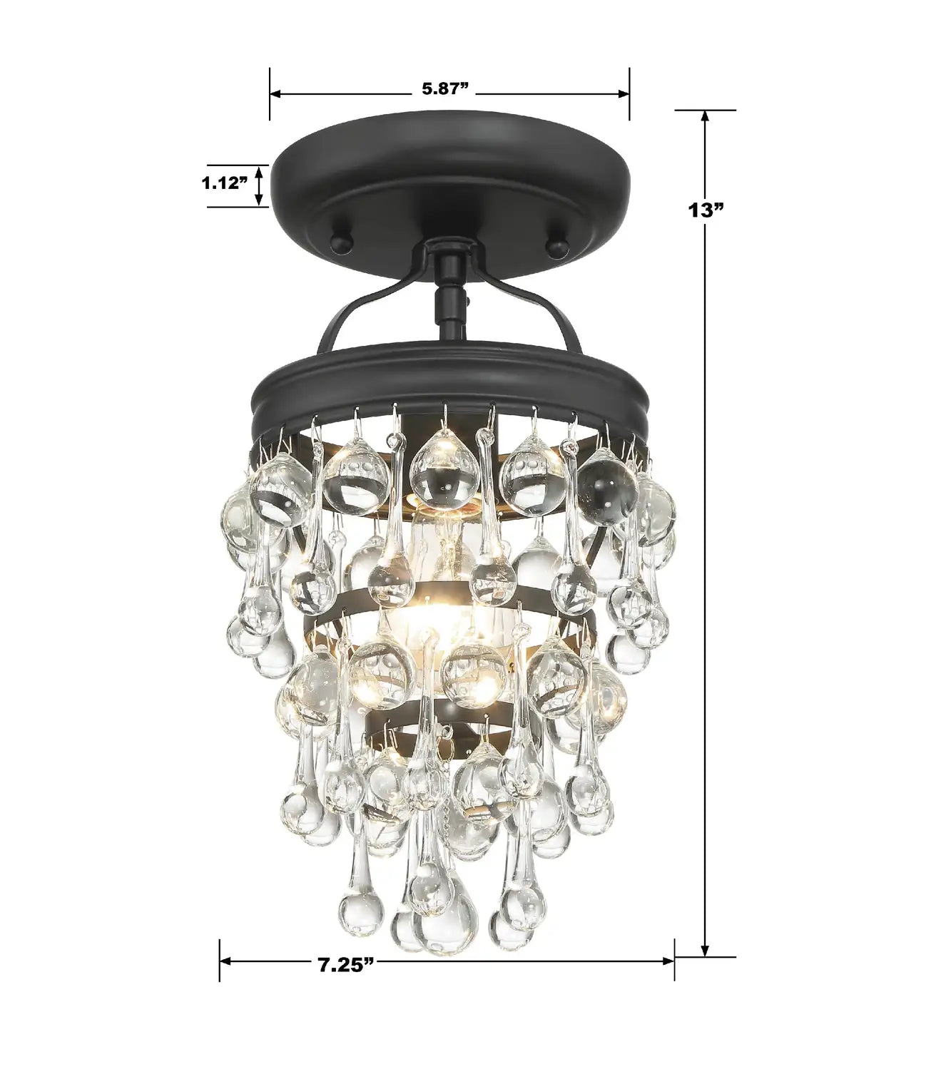 CRYSTORAMA, CALYPSO SEMI FLUSH MOUNT, FLUSH MOUNT CEILING LIGHTS