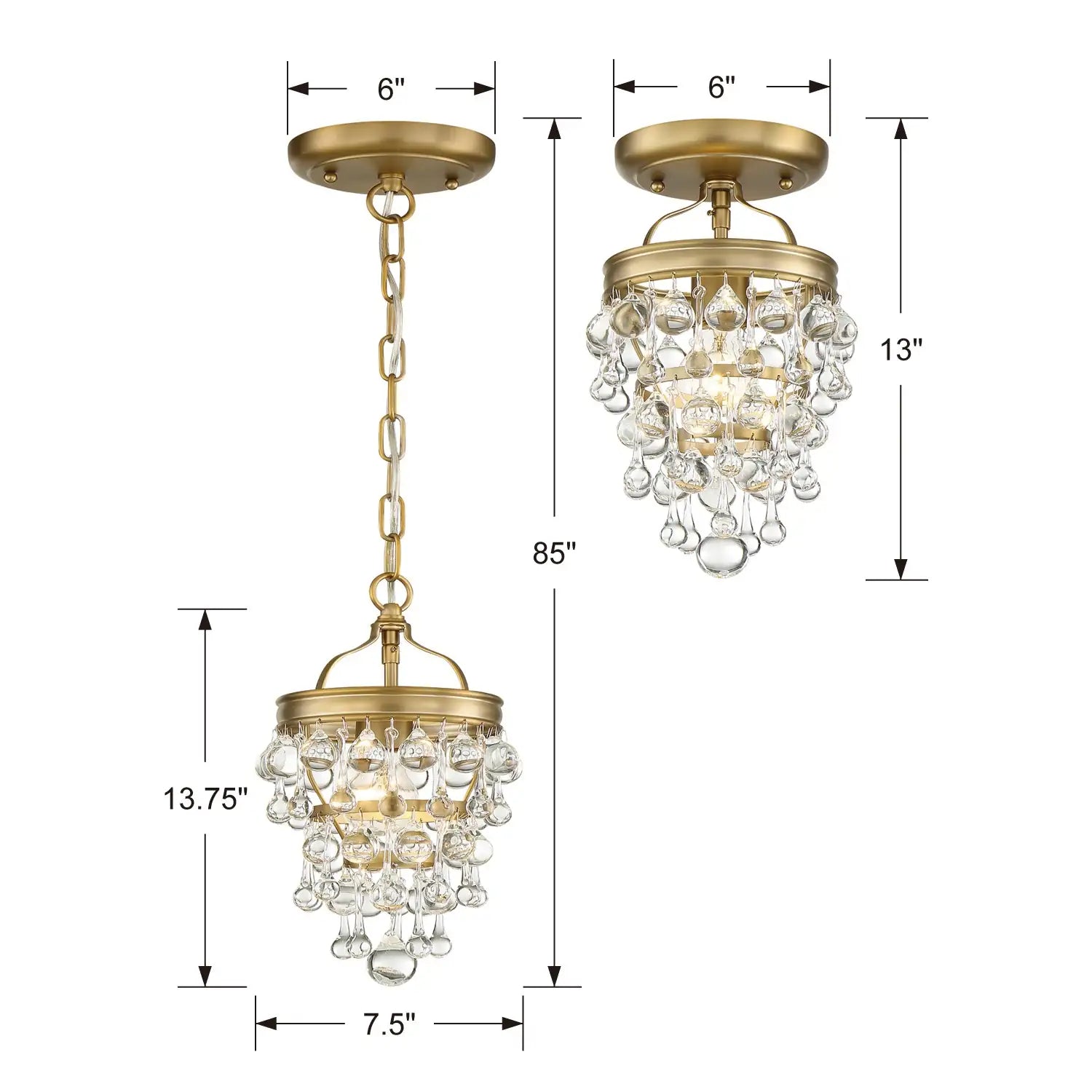 CRYSTORAMA, CALYPSO SEMI FLUSH MOUNT, FLUSH MOUNT CEILING LIGHTS
