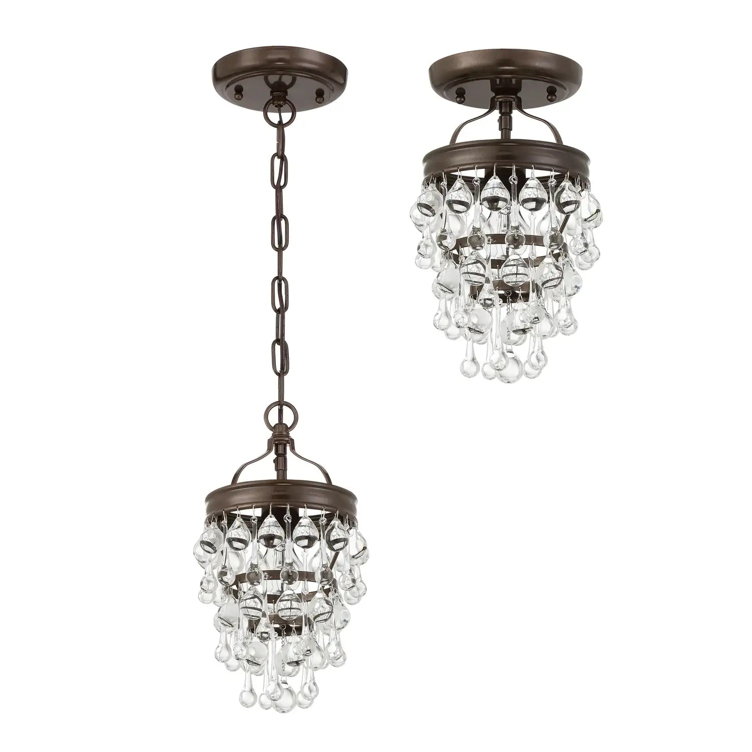 CRYSTORAMA, CALYPSO SEMI FLUSH MOUNT, FLUSH MOUNT CEILING LIGHTS