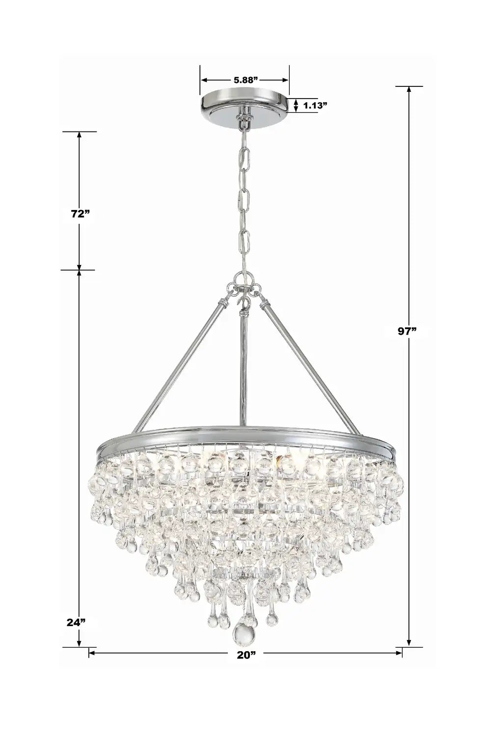 CRYSTORAMA, CALYPSO CHANDELIER, CHANDELIER LIGHT
