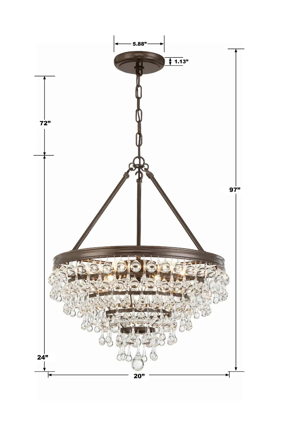 CRYSTORAMA, CALYPSO CHANDELIER, CHANDELIER LIGHT
