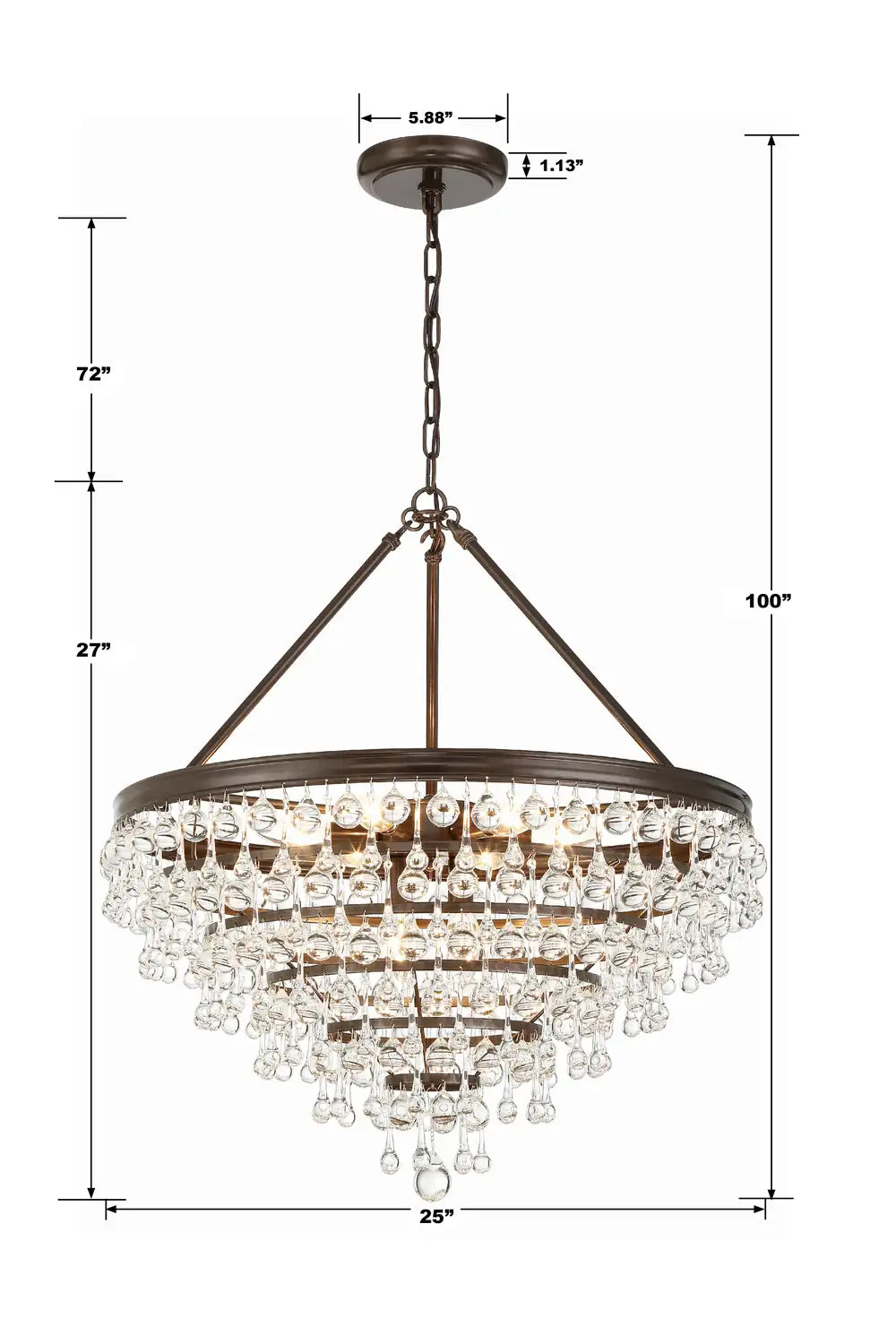 CRYSTORAMA, CALYPSO CHANDELIER, CHANDELIER LIGHT