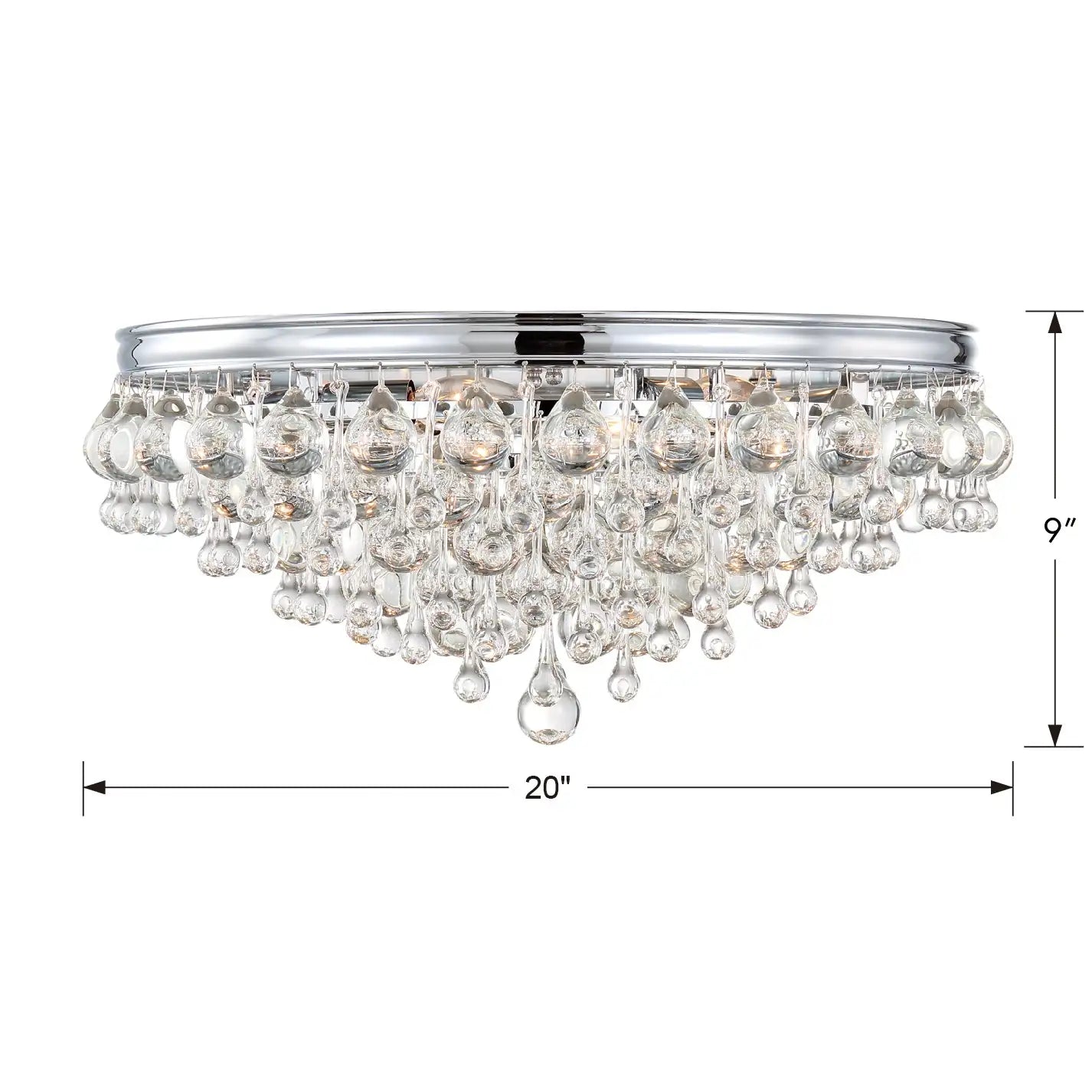 CRYSTORAMA, CALYPSO FLUSH MOUNT, FLUSH MOUNT CEILING LIGHTS