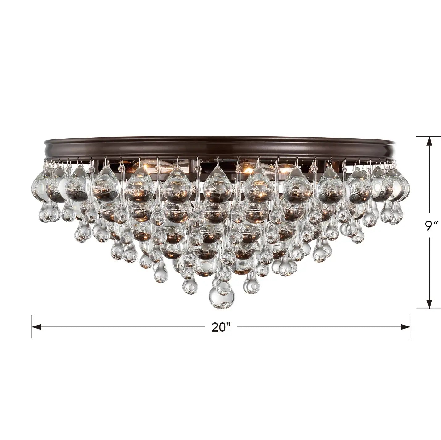 CRYSTORAMA, CALYPSO FLUSH MOUNT, FLUSH MOUNT CEILING LIGHTS