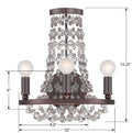 CRYSTORAMA, CHANNING SCONCE, WALL SCONCES