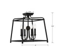 CRYSTORAMA, LIBBY LANGDON SYLVAN SEMI FLUSH MOUNT, FLUSH MOUNT CEILING LIGHTS