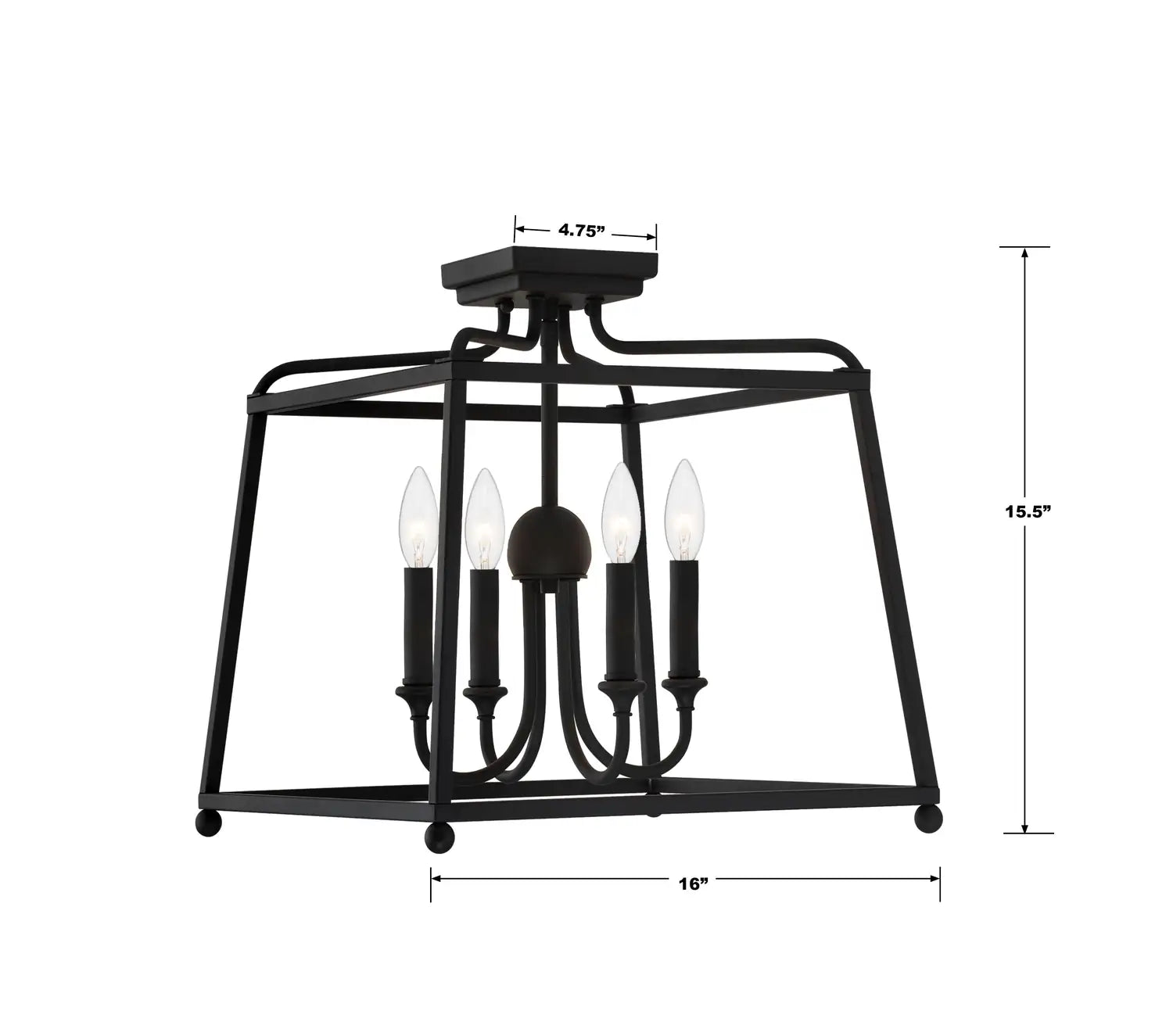 CRYSTORAMA, LIBBY LANGDON SYLVAN SEMI FLUSH MOUNT, FLUSH MOUNT CEILING LIGHTS