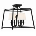 CRYSTORAMA, LIBBY LANGDON SYLVAN SEMI FLUSH MOUNT, FLUSH MOUNT CEILING LIGHTS