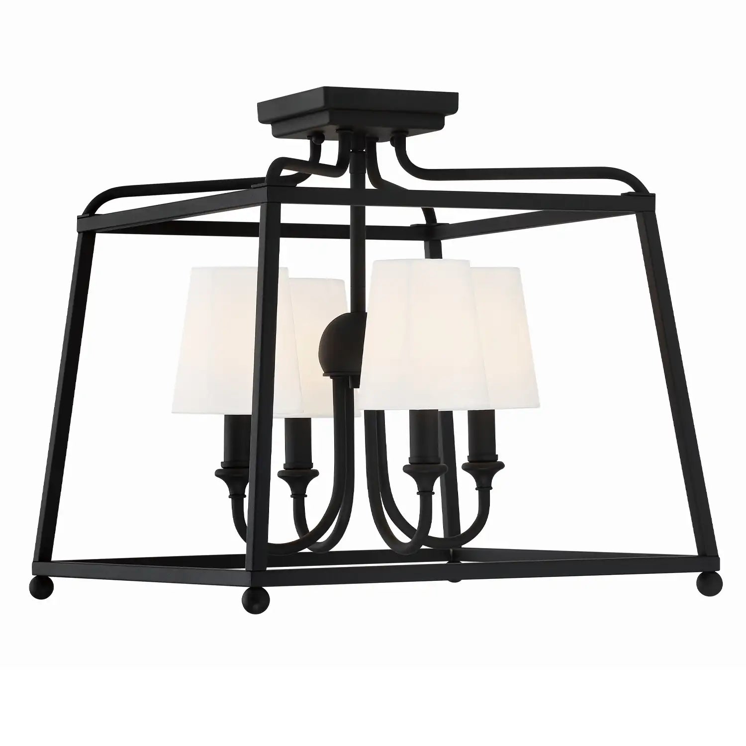 CRYSTORAMA, LIBBY LANGDON SYLVAN SEMI FLUSH MOUNT, FLUSH MOUNT CEILING LIGHTS