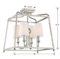 CRYSTORAMA, LIBBY LANGDON SYLVAN SEMI FLUSH MOUNT, FLUSH MOUNT CEILING LIGHTS