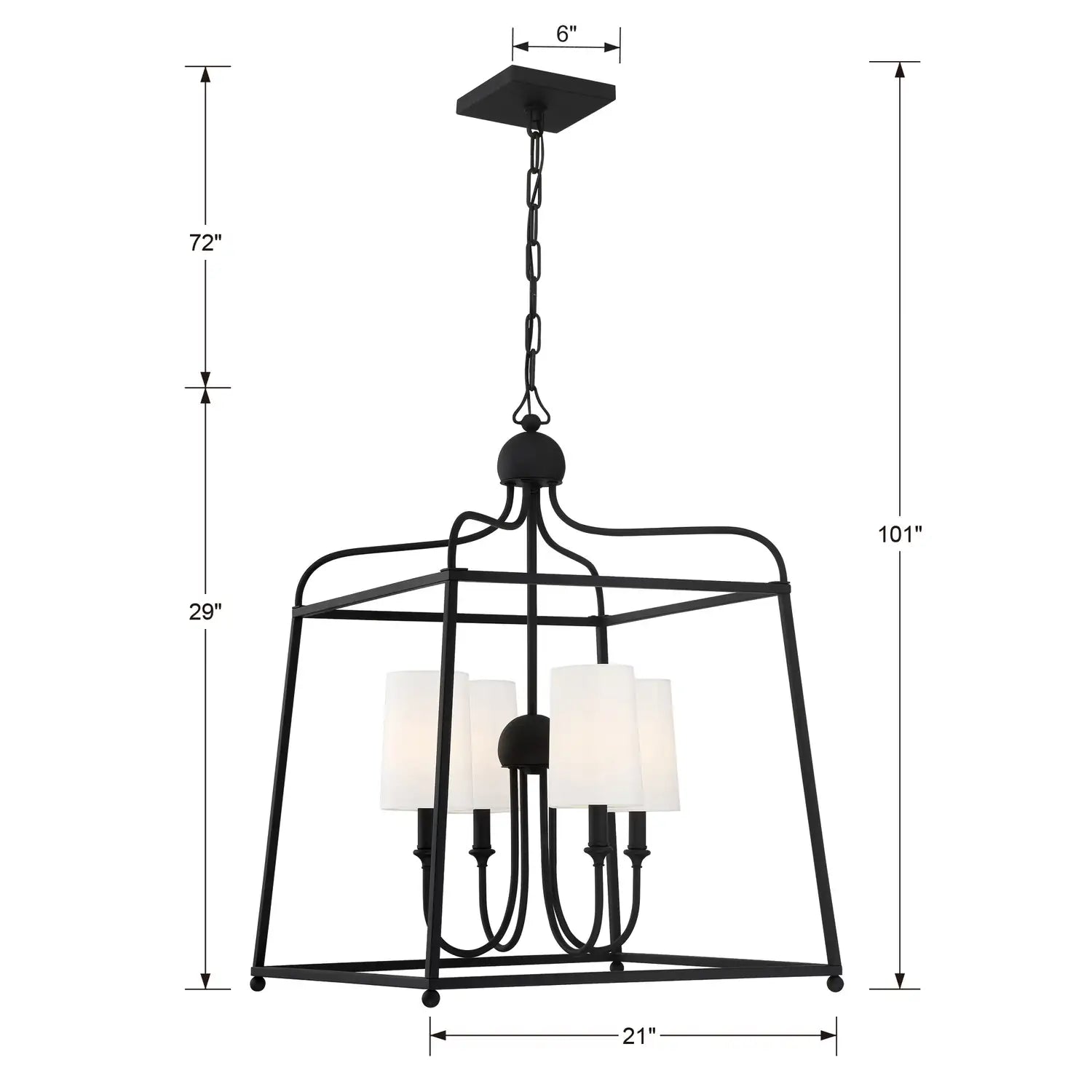 CRYSTORAMA, LIBBY LANGDON SYLVAN LANTERN CHANDELIER, CHANDELIER LIGHT