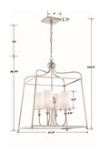 CRYSTORAMA, LIBBY LANGDON SYLVAN LANTERN CHANDELIER, CHANDELIER LIGHT