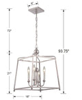 CRYSTORAMA, LIBBY LANGDON SYLVAN LANTERN CHANDELIER, CHANDELIER LIGHT