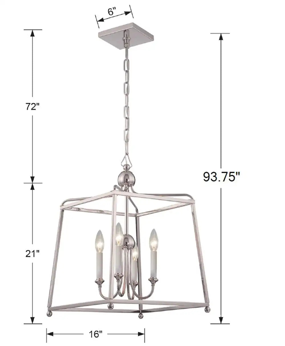 CRYSTORAMA, LIBBY LANGDON SYLVAN LANTERN CHANDELIER, CHANDELIER LIGHT