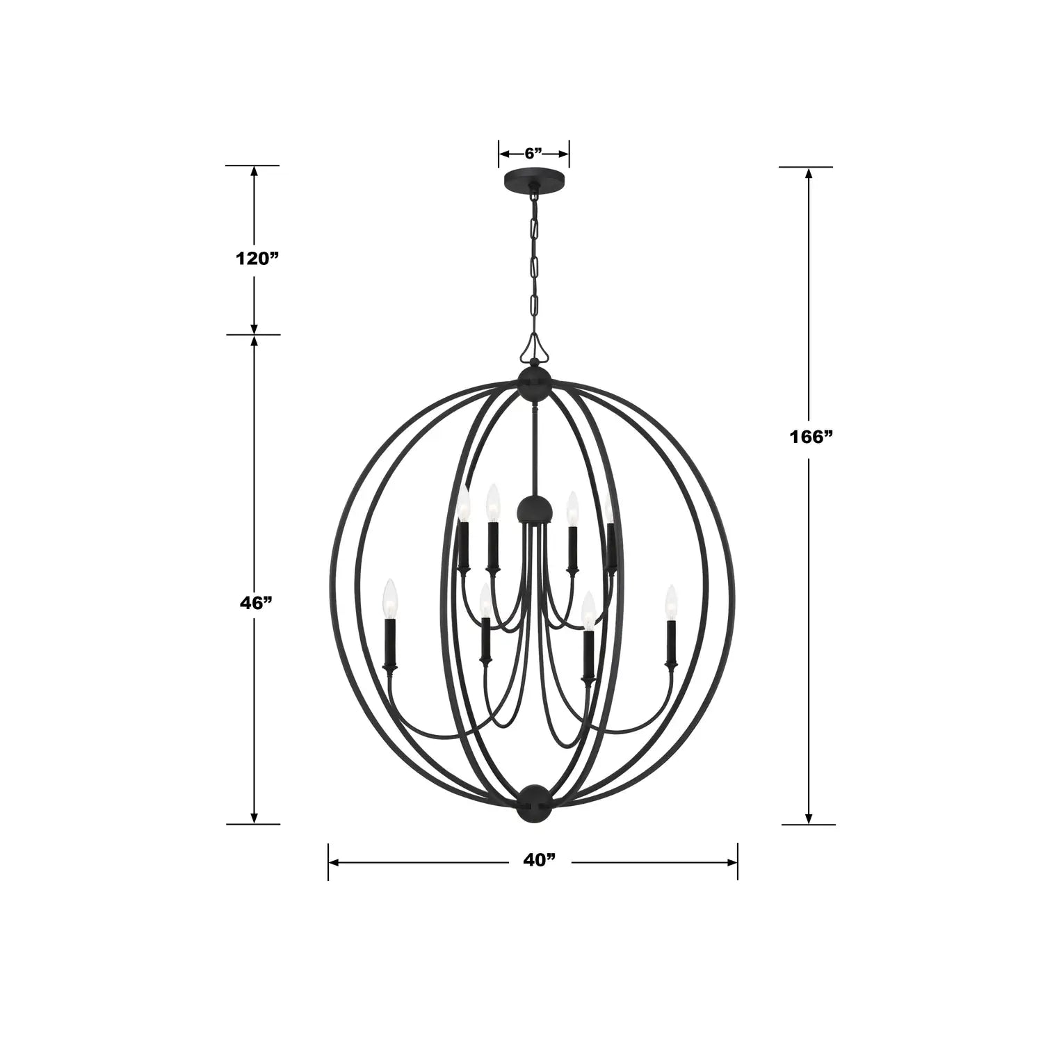 CRYSTORAMA, LIBBY LANGDON SYLVAN CHANDELIER, CHANDELIER LIGHT