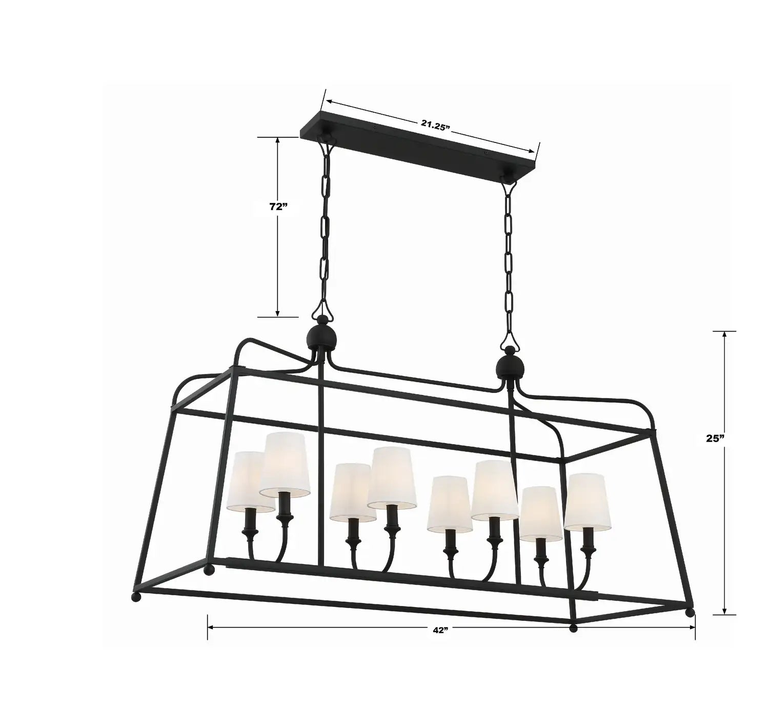 CRYSTORAMA, LIBBY LANGDON SYLVAN LINEAR CHANDELIER, CHANDELIER LIGHT
