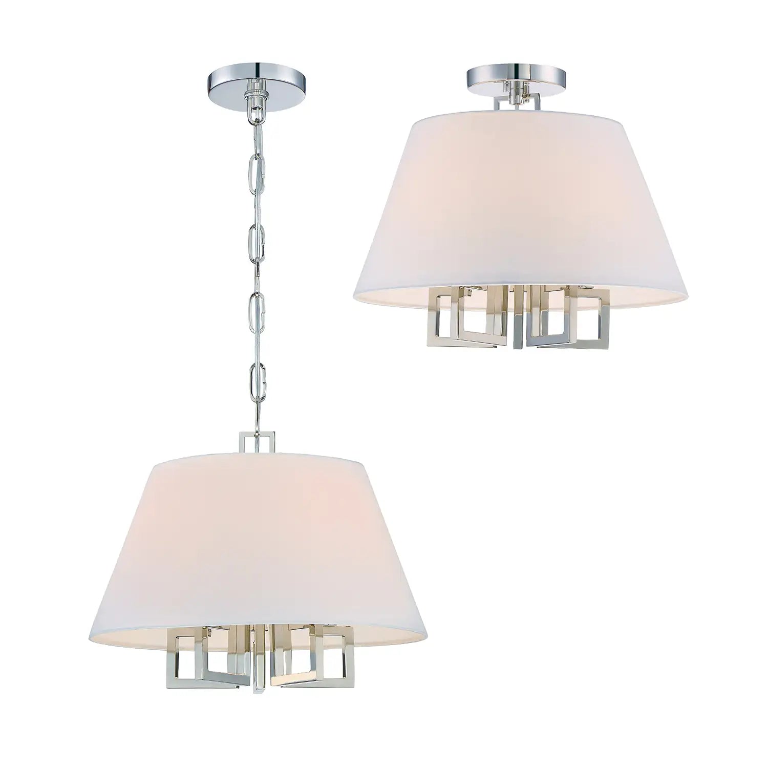 CRYSTORAMA, LIBBY LANGDON WESTWOOD SEMI FLUSH MOUNT, FLUSH MOUNT CEILING LIGHTS