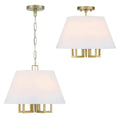 CRYSTORAMA, LIBBY LANGDON WESTWOOD SEMI FLUSH MOUNT, FLUSH MOUNT CEILING LIGHTS