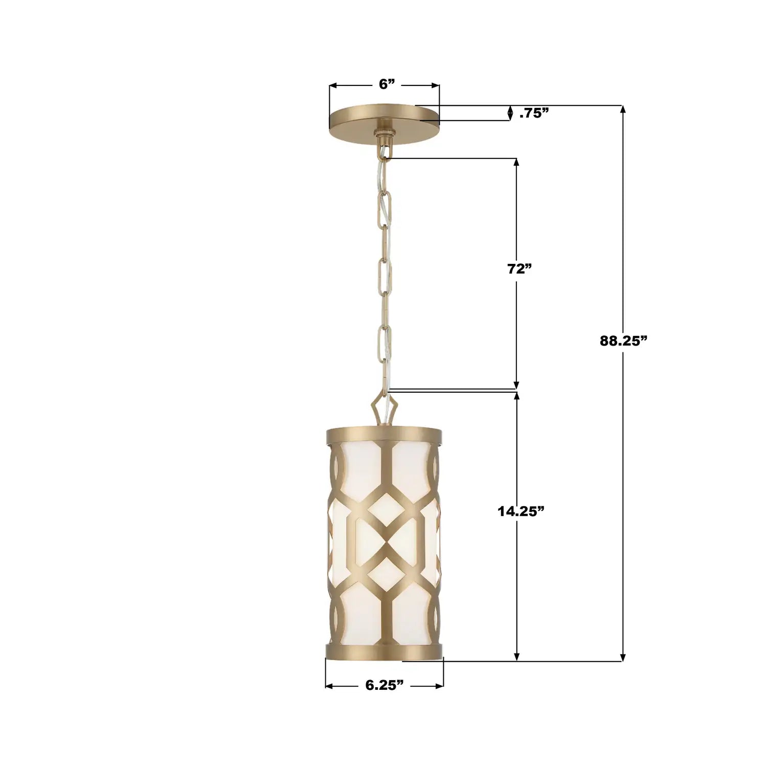 CRYSTORAMA, LIBBY LANGDON JENNINGS PENDANT, PENDANT LIGHT