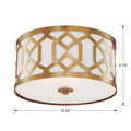 CRYSTORAMA, LIBBY LANGDON JENNINGS FLUSH MOUNT, FLUSH MOUNT CEILING LIGHTS