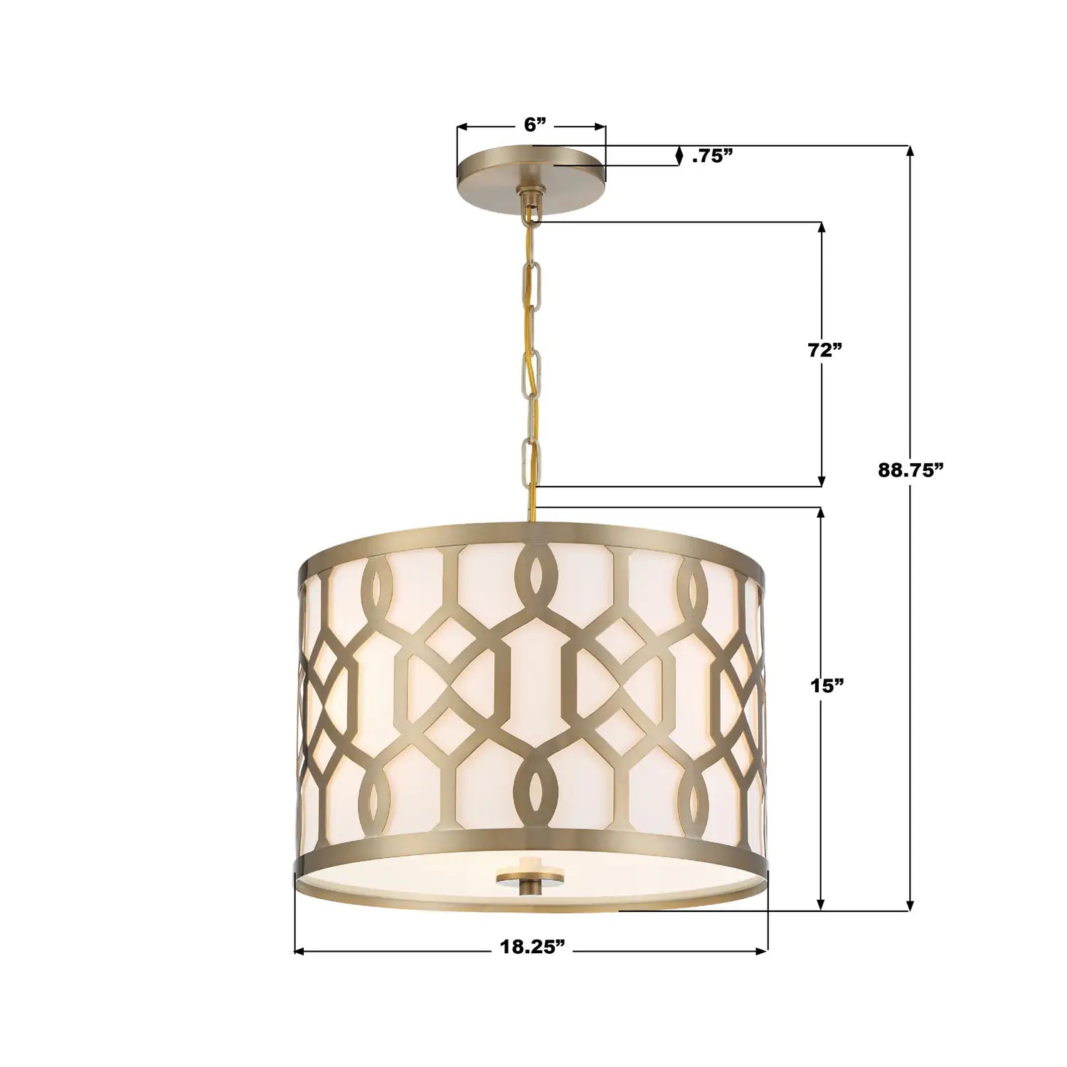 CRYSTORAMA, LIBBY LANGDON JENNINGS PENDANT, PENDANT LIGHT